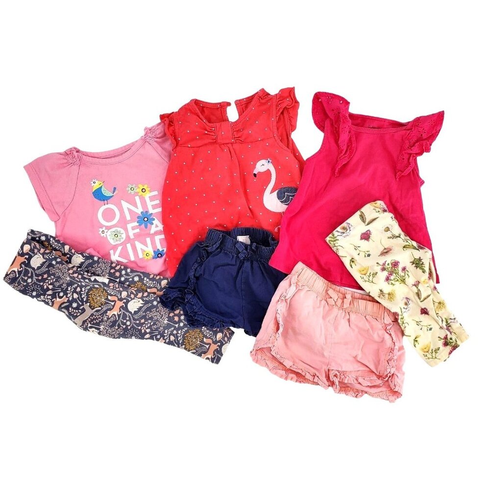 BCBG Jumping Beans Juicy Couture and more 7-piece Baby Girl BUNDLE 9-12M
